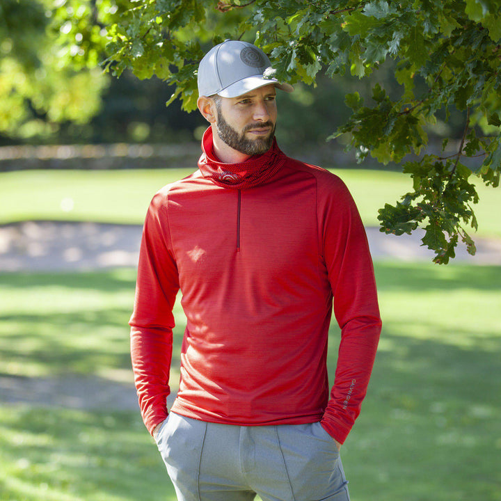 Dixon is a Insulating golf mid layer for Men in the color Red(5)