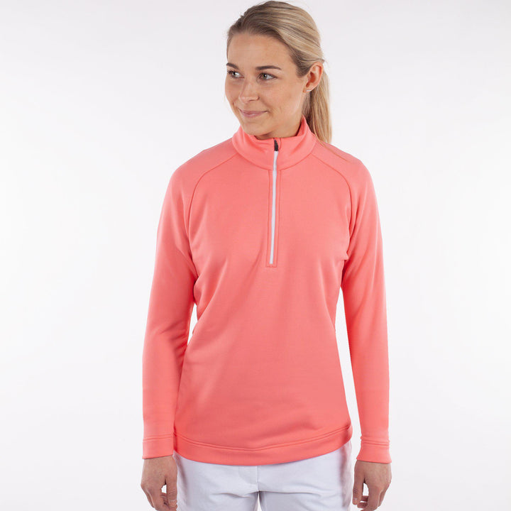 Dolly Upcycled is a Insulating mid layer for Women in the color Imaginary Pink(3)