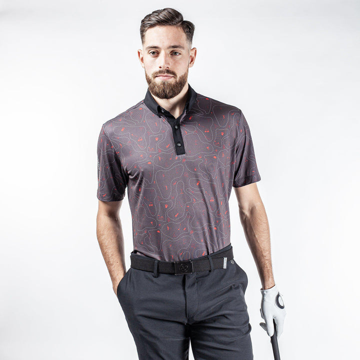 Miro is a Breathable short sleeve shirt for Men in the color Forged Iron(1)