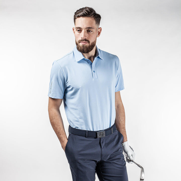 Milan is a Breathable short sleeve shirt for Men in the color Blue Bell(1)