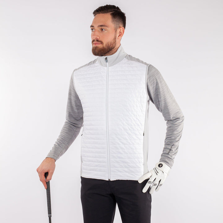 Louie is a Windproof and water repellent vest for Men in the color White(2)