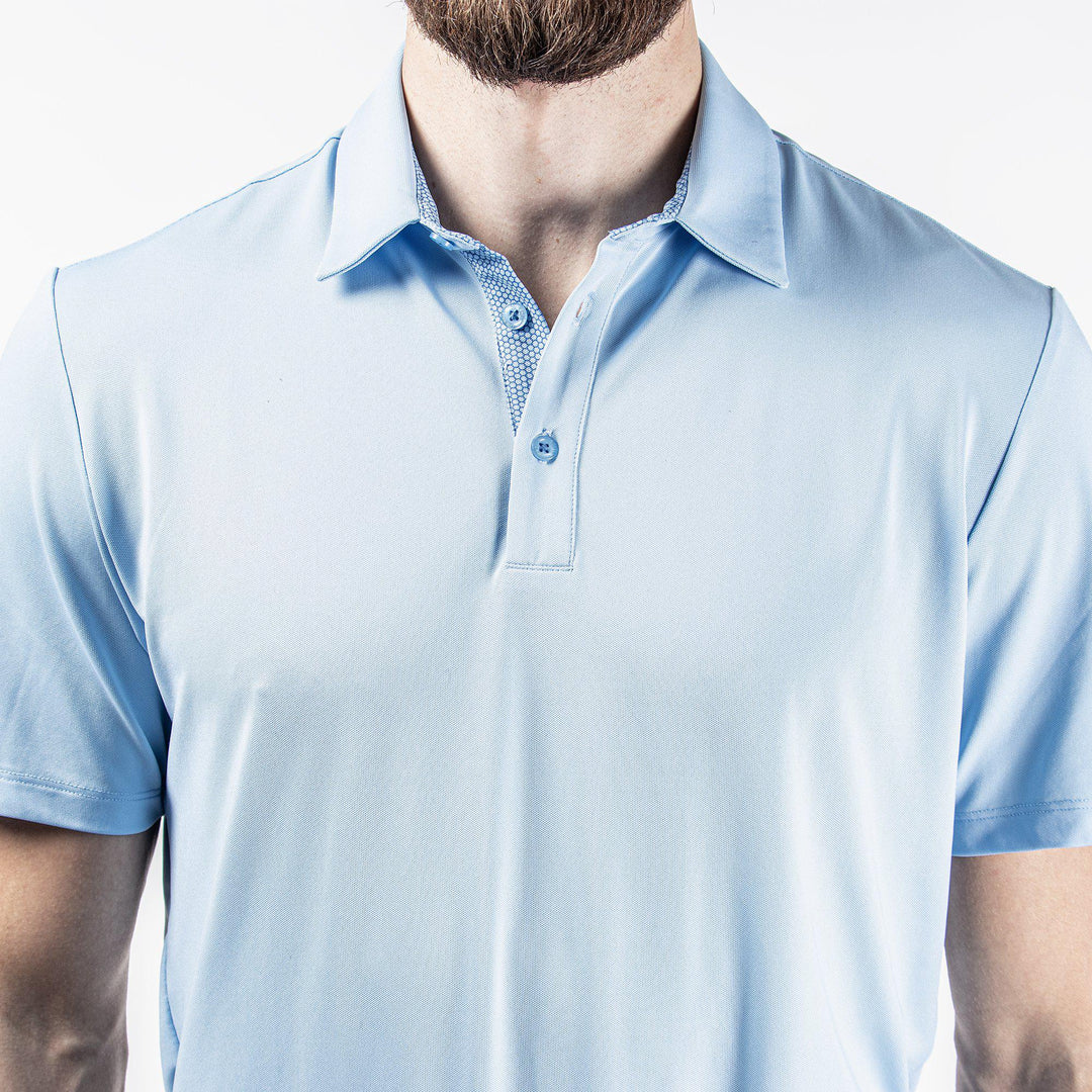 Milan is a Breathable short sleeve shirt for Men in the color Blue Bell(7)
