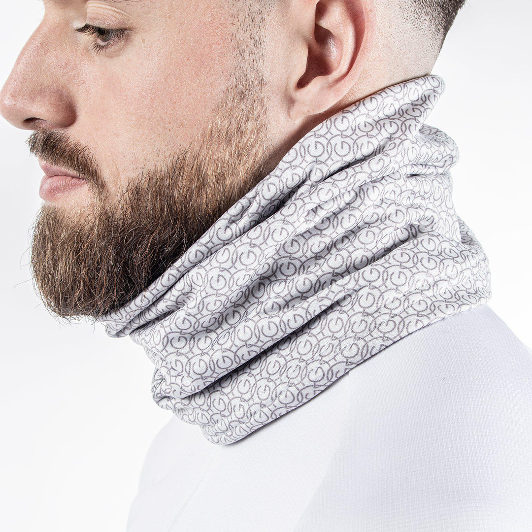 Demont is a Insulating neck warmer in the color Cool Grey(4)