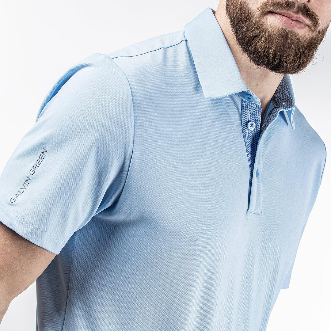Milan is a Breathable short sleeve shirt for Men in the color Blue Bell(6)