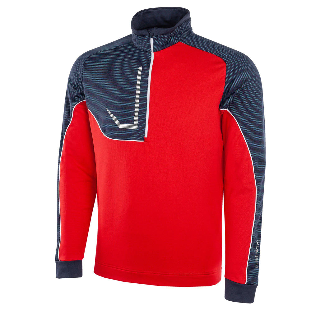 Daxton is a Insulating golf mid layer for Men in the color Sporty Red(0)