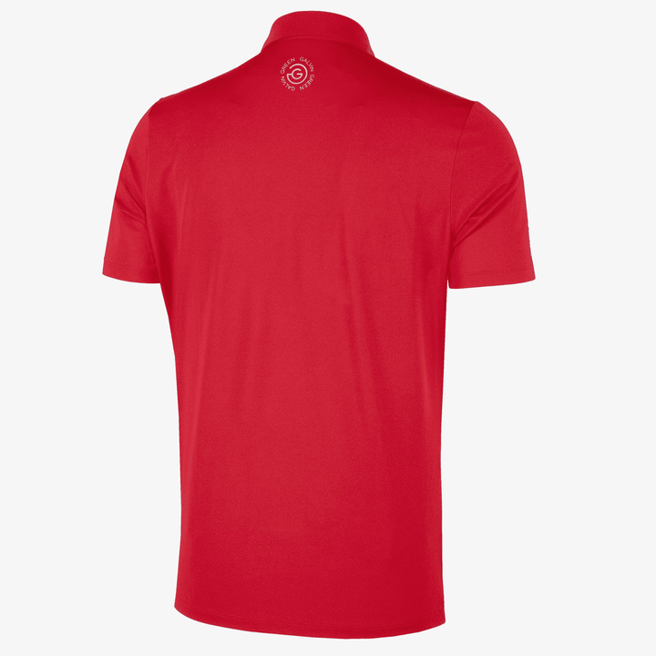 Milan is a Breathable short sleeve golf shirt for Men in the color Red(8)
