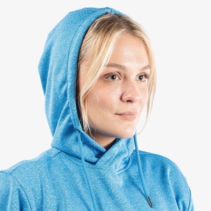 Dagmar is a Insulating golf sweatshirt for Women in the color Blue Melange (5)