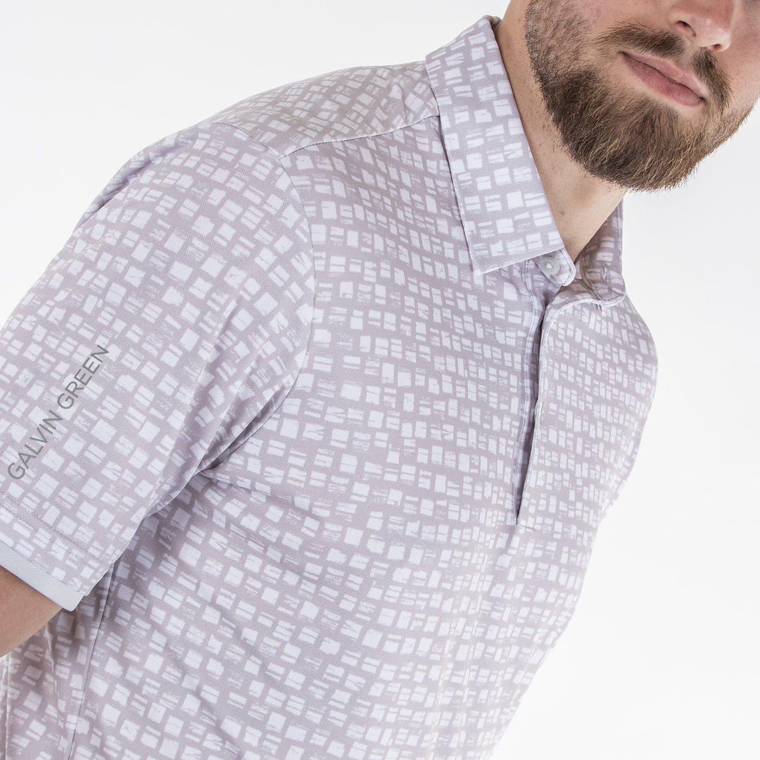 Mack is a Breathable short sleeve shirt for Men in the color White(2)
