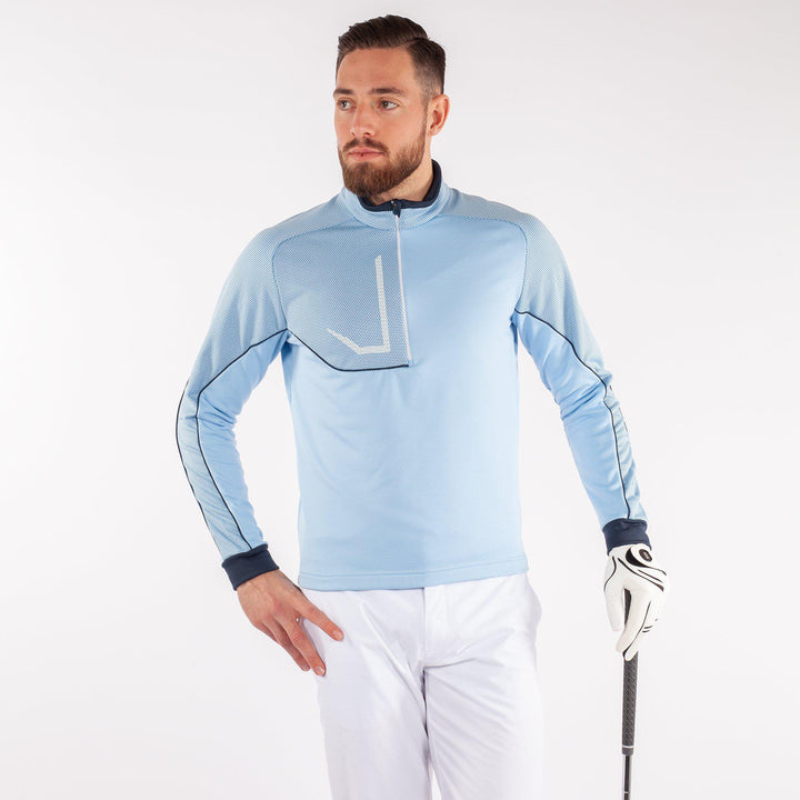Daxton is a Insulating golf mid layer for Men in the color Blue Bell(1)