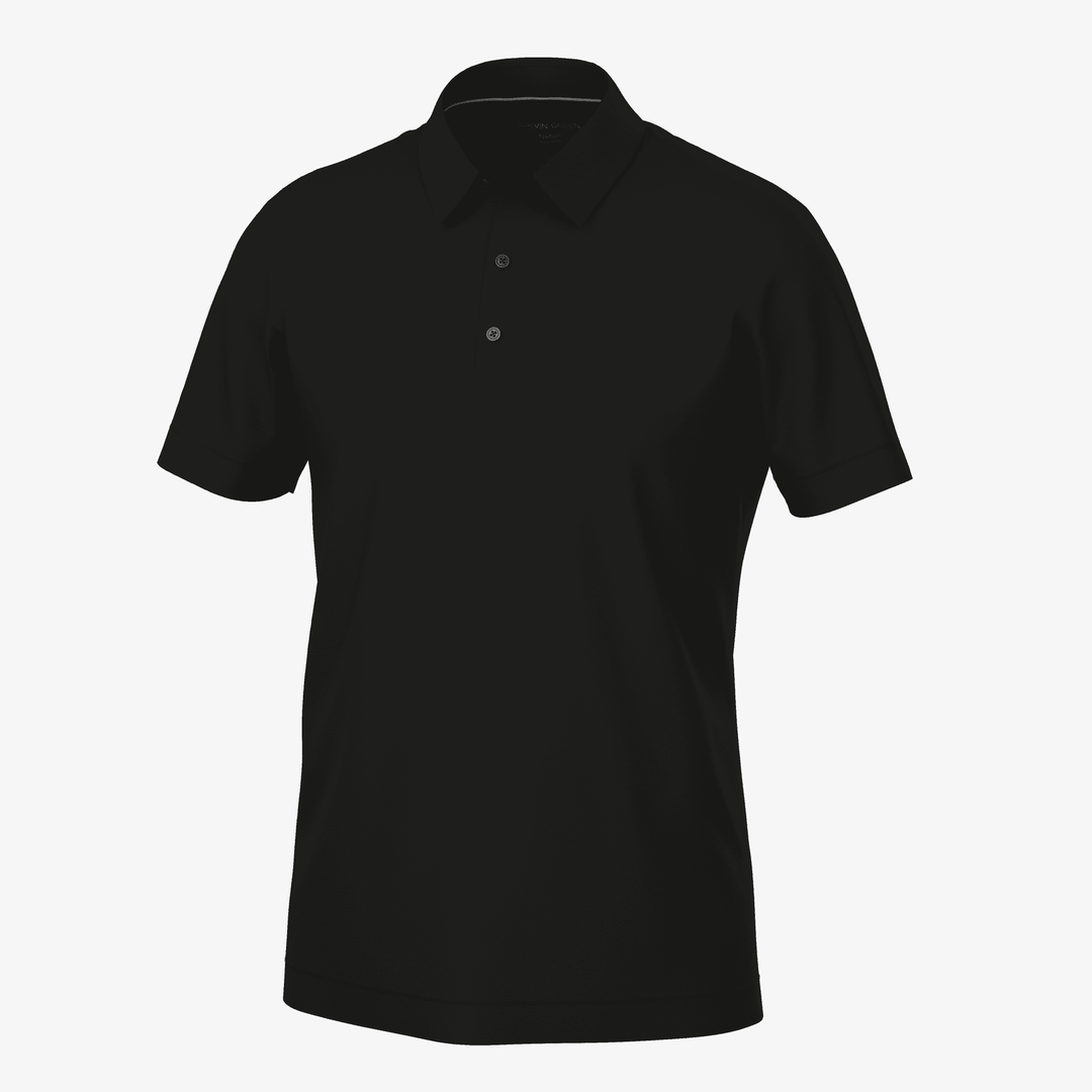 Marcelo is a Breathable short sleeve golf shirt for Men in the color Black(0)