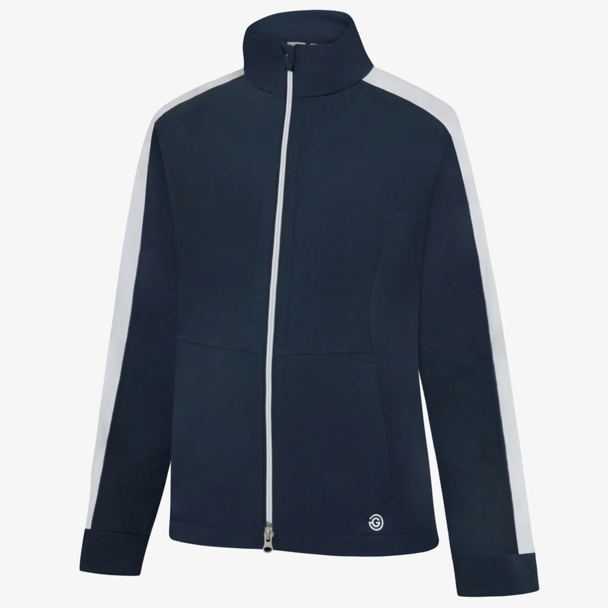 Abby Waterproof golf jacket Navy/White – Galvin Green