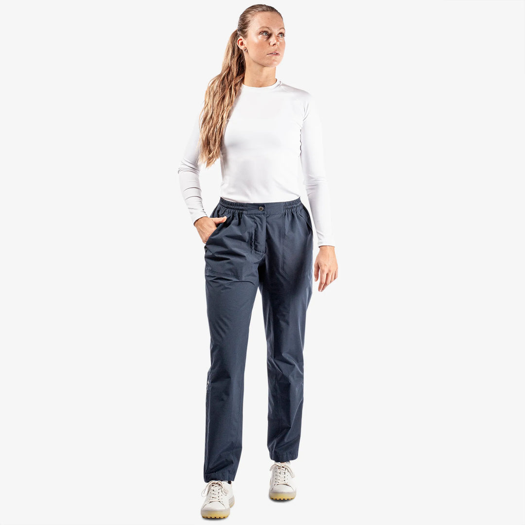 Anna is a Waterproof golf pants for Women in the color Navy(2)