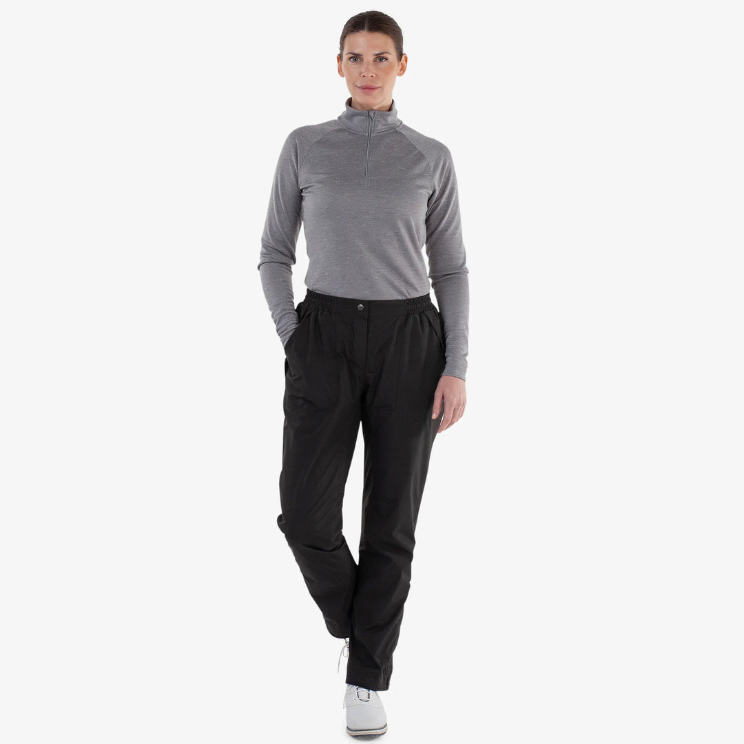 April is a Waterproof golf pants for Women in the color Black(2)