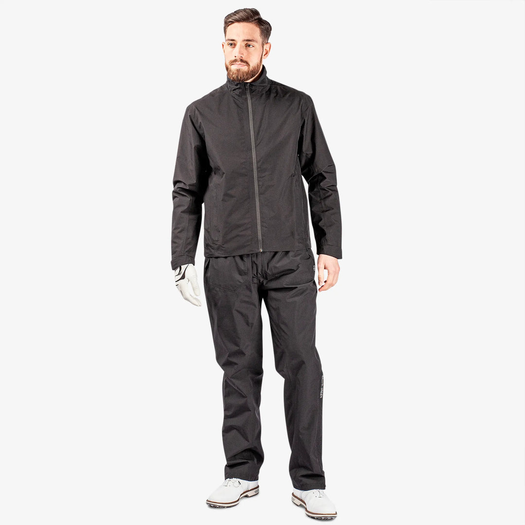 Arlie is a Waterproof golf jacket for Men in the color Black(2)