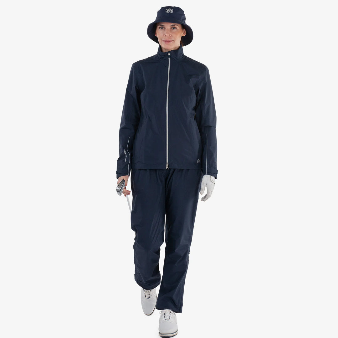 Ava is a Waterproof Golf Jacket for Women in the color Navy(2)