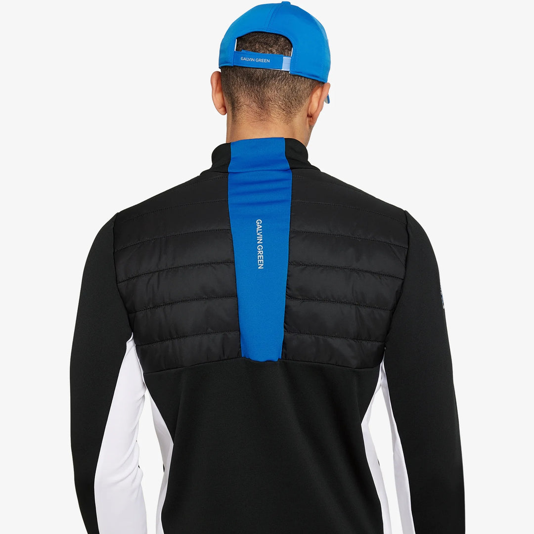 Dalton is a Insulating golf mid layer for Men in the color Black/Royal Blue(5)