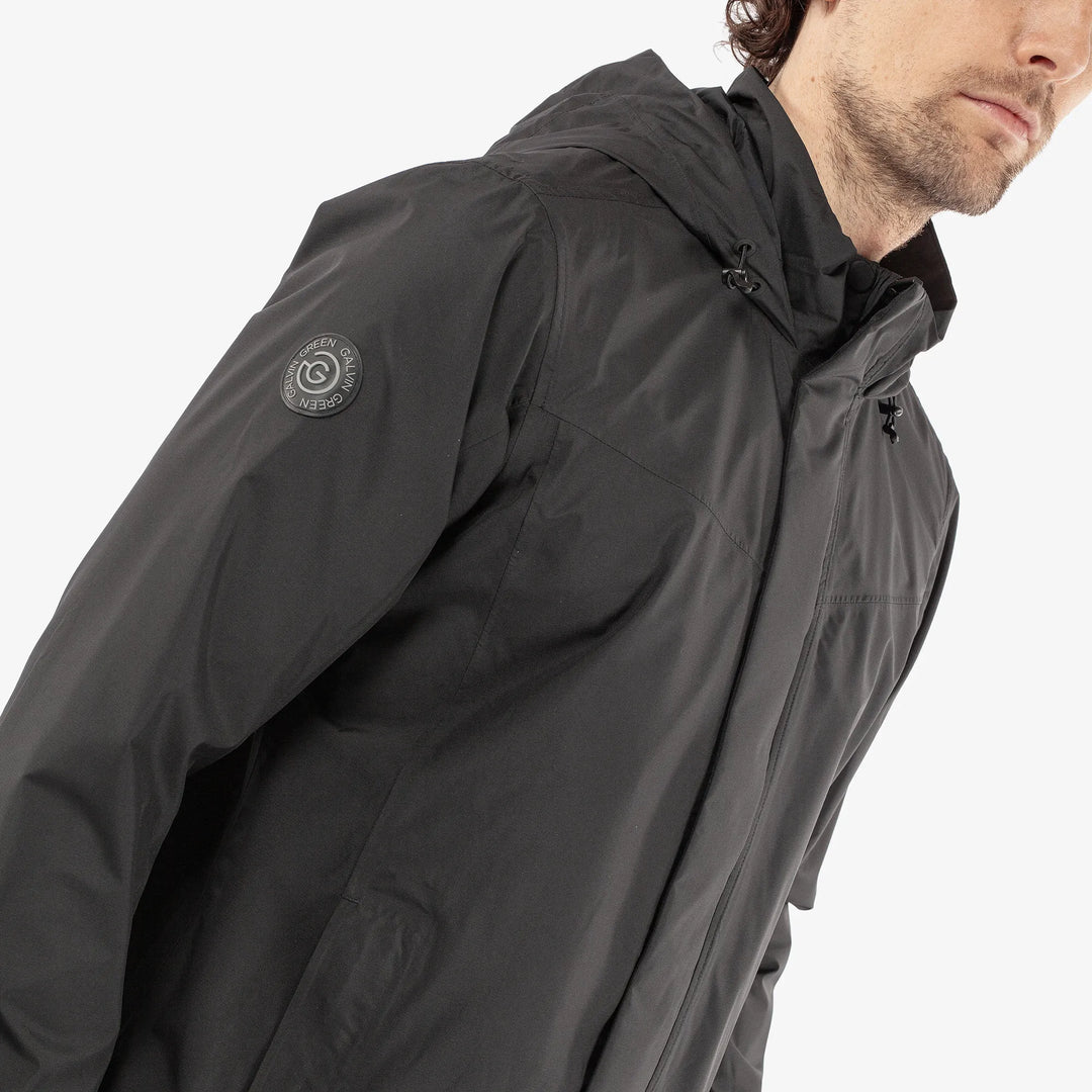 Harry is a Waterproof golf jacket for Men in the color Black(5)