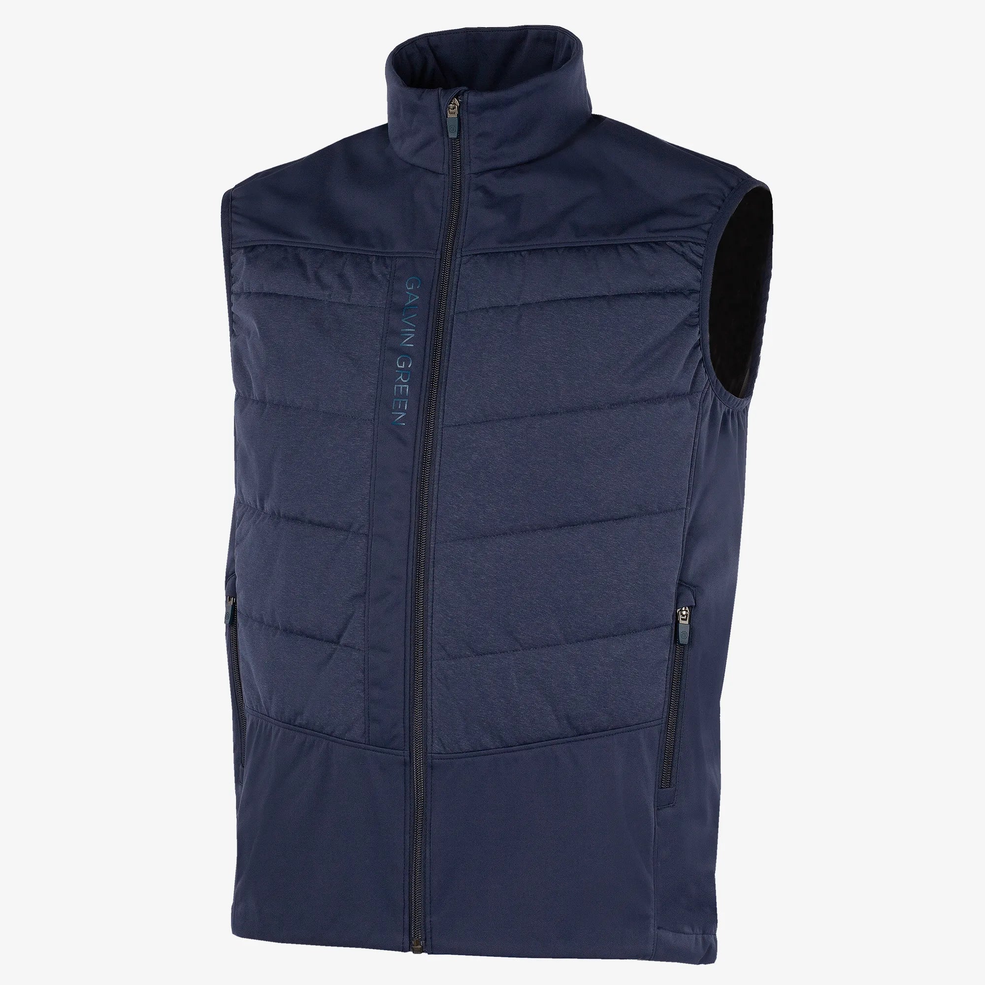 Lauro Windproof and water repellent golf vest Navy – Galvin Green