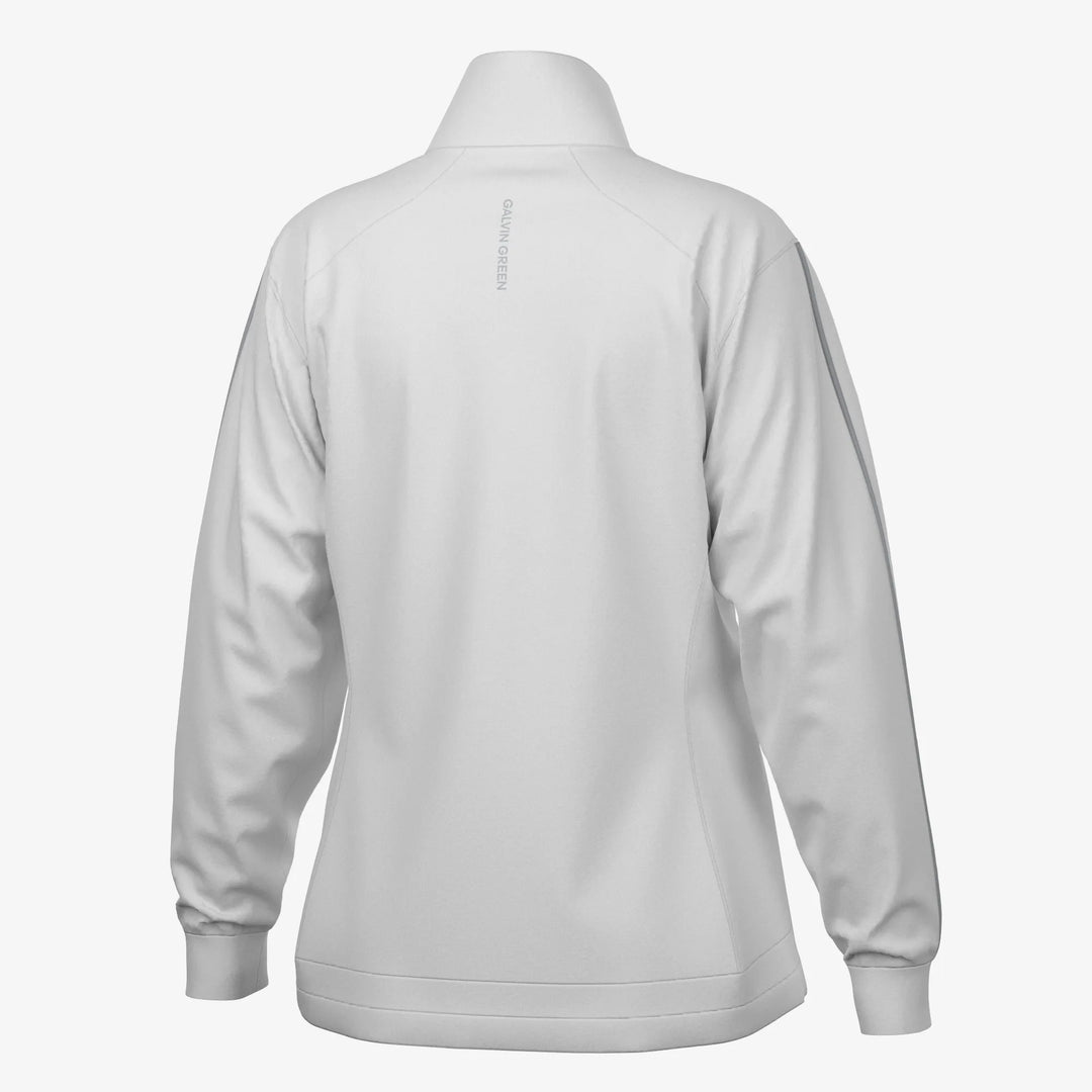 Lissy is a Windproof and water repellent golf jacket for Women in the color White/Cool Grey(8)