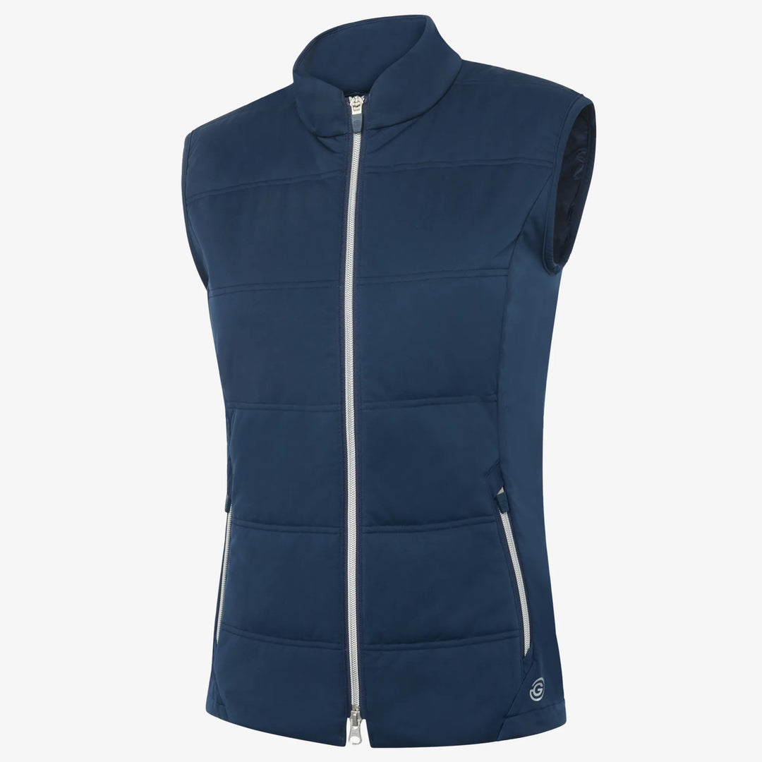Luna is a Windproof and water repellent golf vest for Women in the color Navy(0)