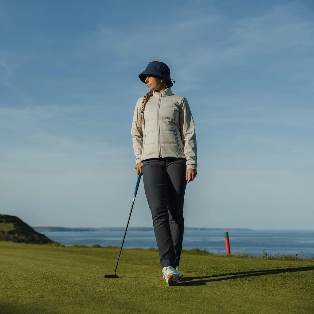 Lydia is a Windproof and water repellent golf jacket for Women in the color Sand(7)