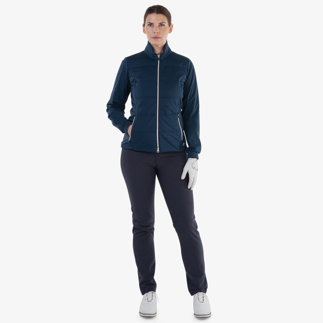 Lydia is a Windproof and water repellent golf jacket for Women in the color Navy(2)