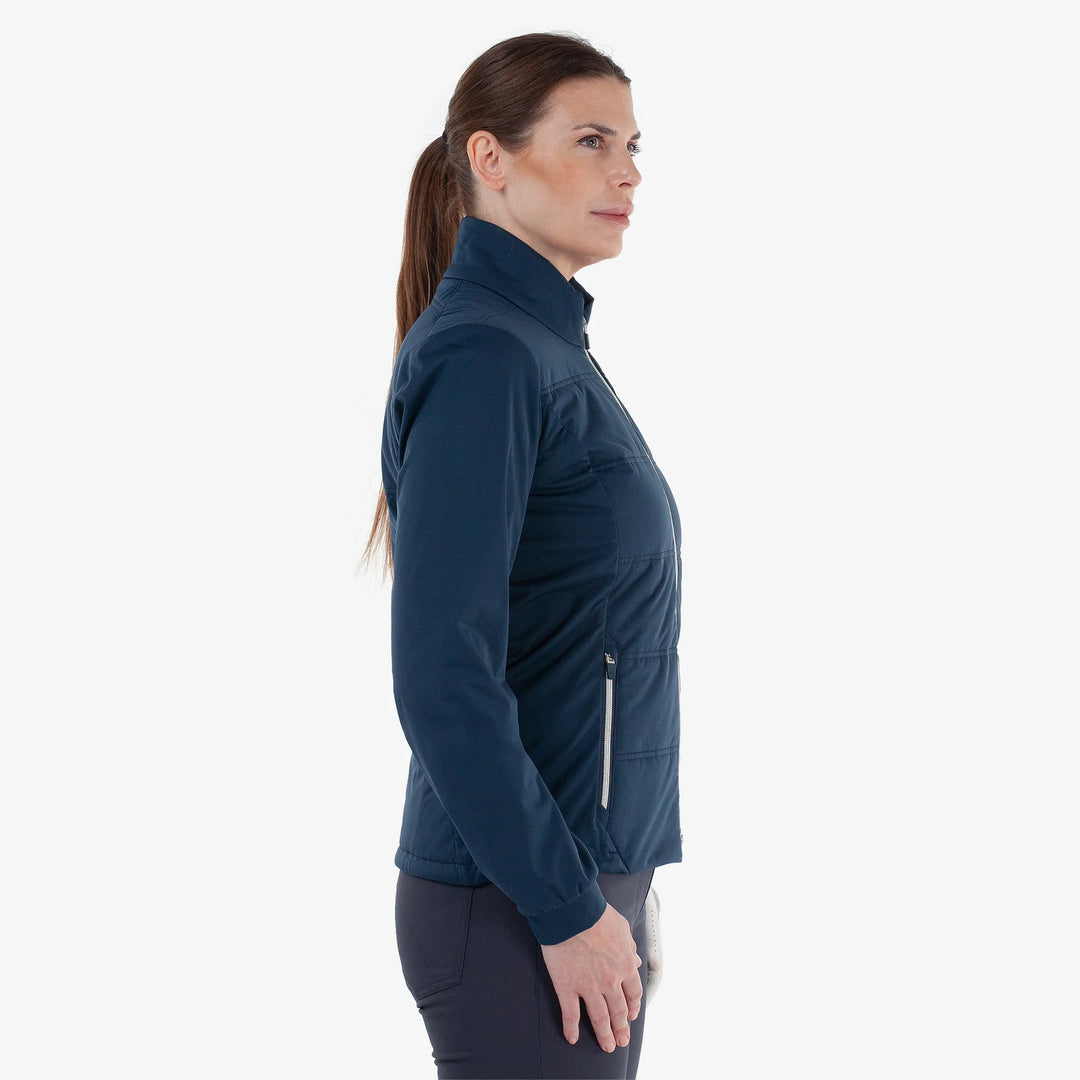 Lydia is a Windproof and water repellent golf jacket for Women in the color Navy(3)