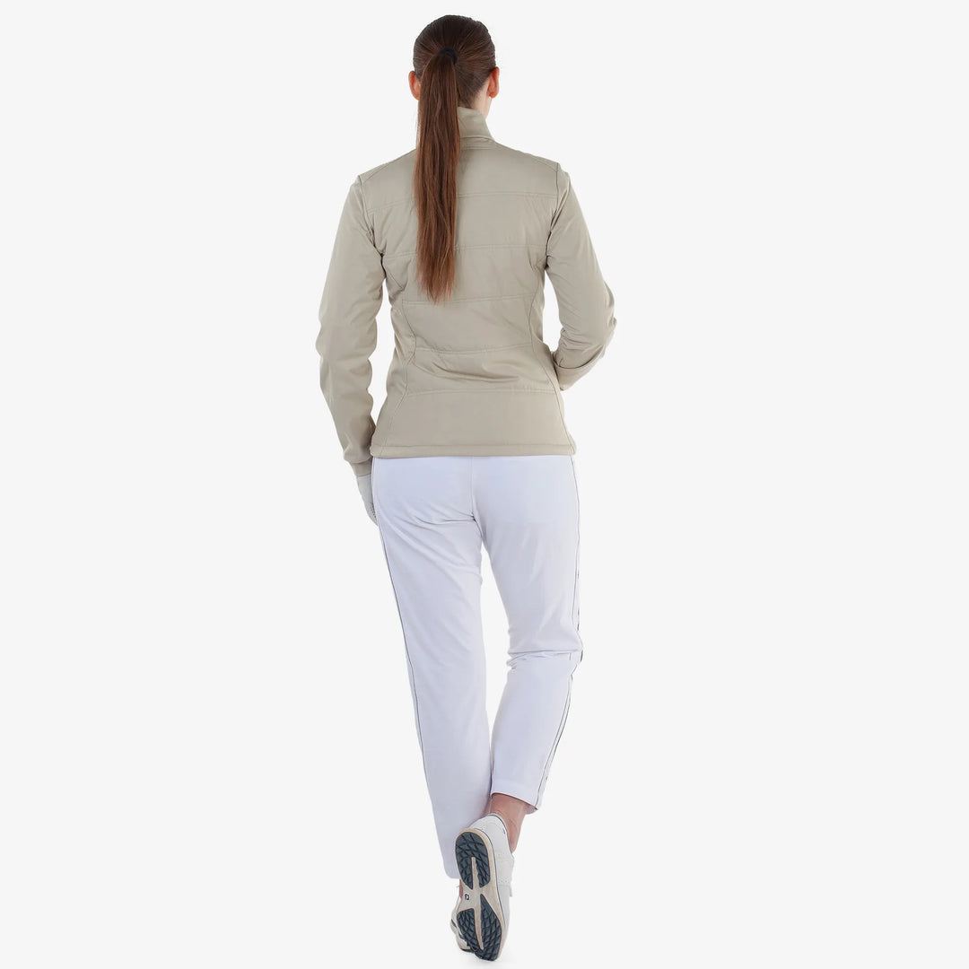 Lydia is a Windproof and water repellent golf jacket for Women in the color Sand(5)