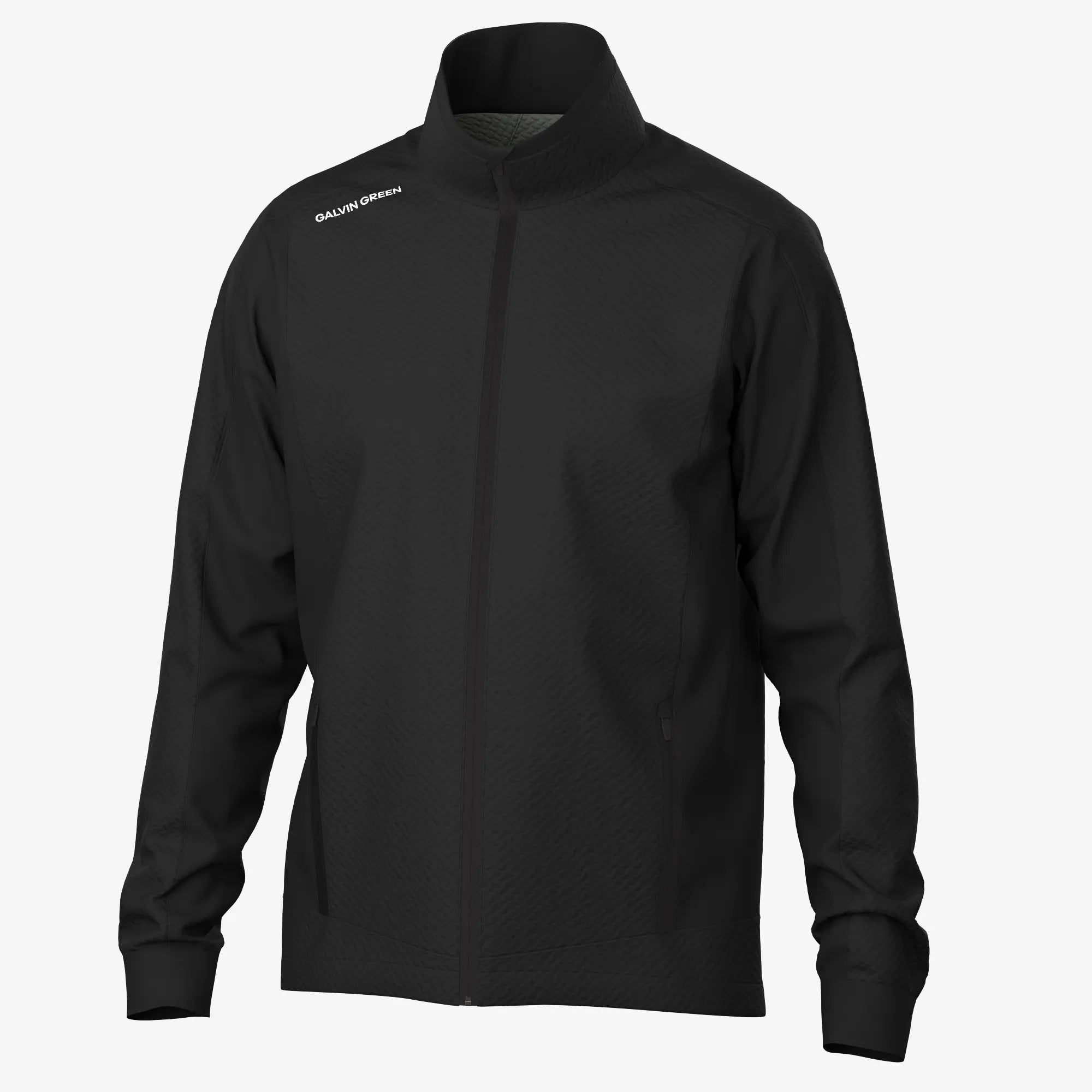 Lyndon Windproof and water repellent golf jacket Black – Galvin Green Lyndon Windproof and water repellent golf jacket Black – Galvin Green