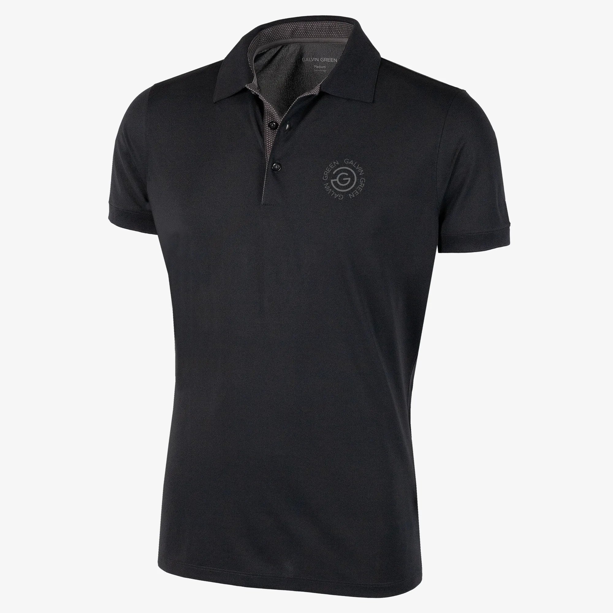 Max Tour Breathable short sleeve golf shirt Black – Galvin Green