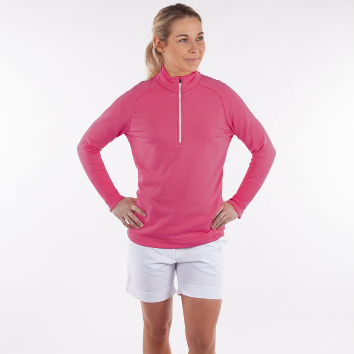 Dolly Upcycled is a Insulating mid layer for Women in the color Sugar Coral(3)