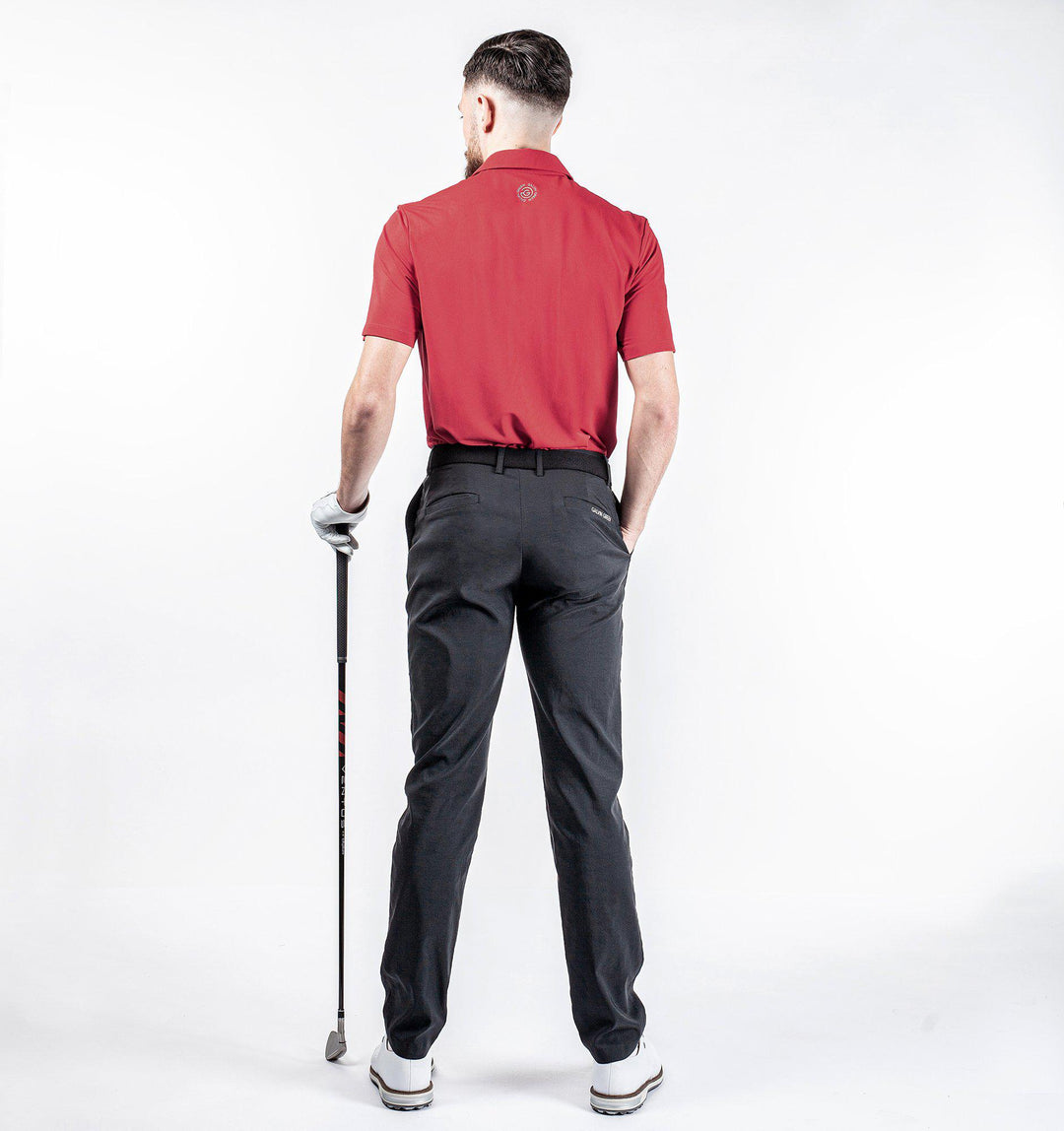 Milan is a Breathable short sleeve golf shirt for Men in the color Red(7)