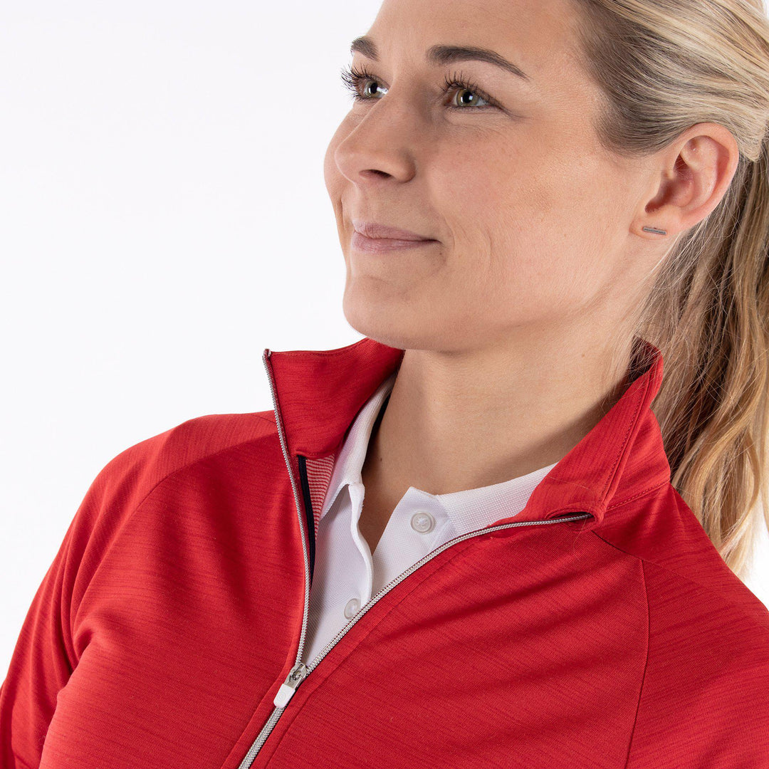 Dina is a Insulating golf mid layer for Women in the color Red(3)