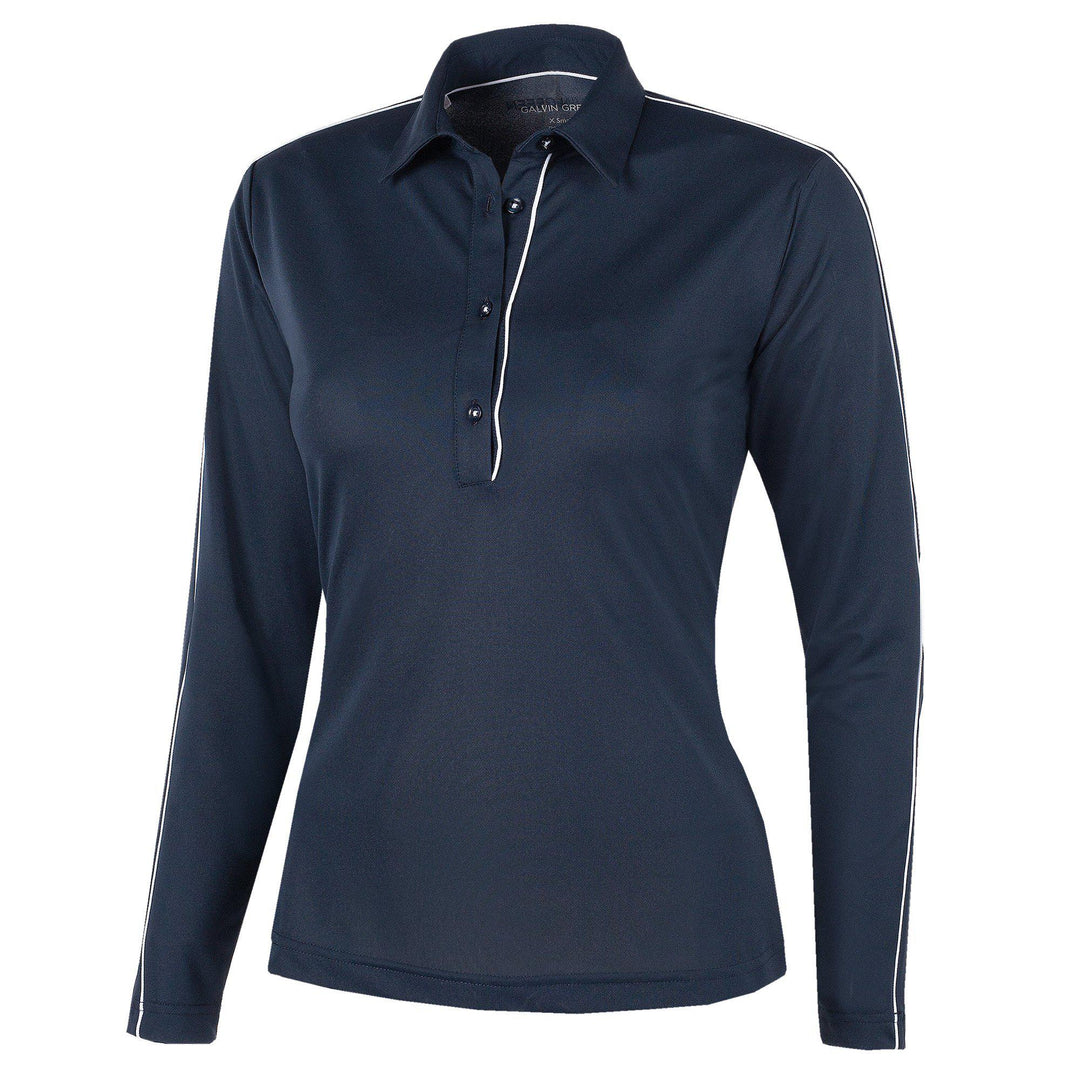 Monica is a Breathable long sleeve shirt for Women in the color Navy(0)