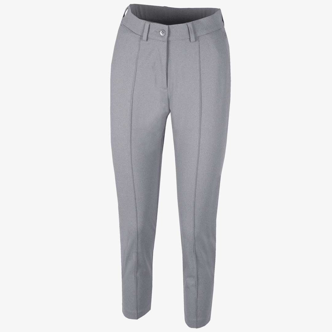 Nora is a Breathable golf pants for Women in the color Grey melange(0)