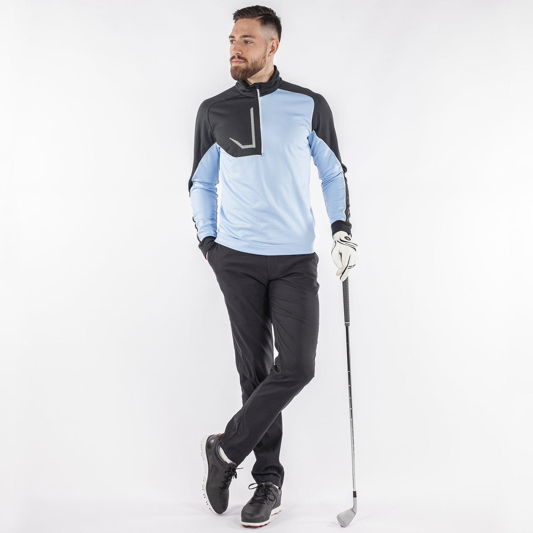 Daxton is a Insulating golf mid layer for Men in the color Amazing Blue(5)