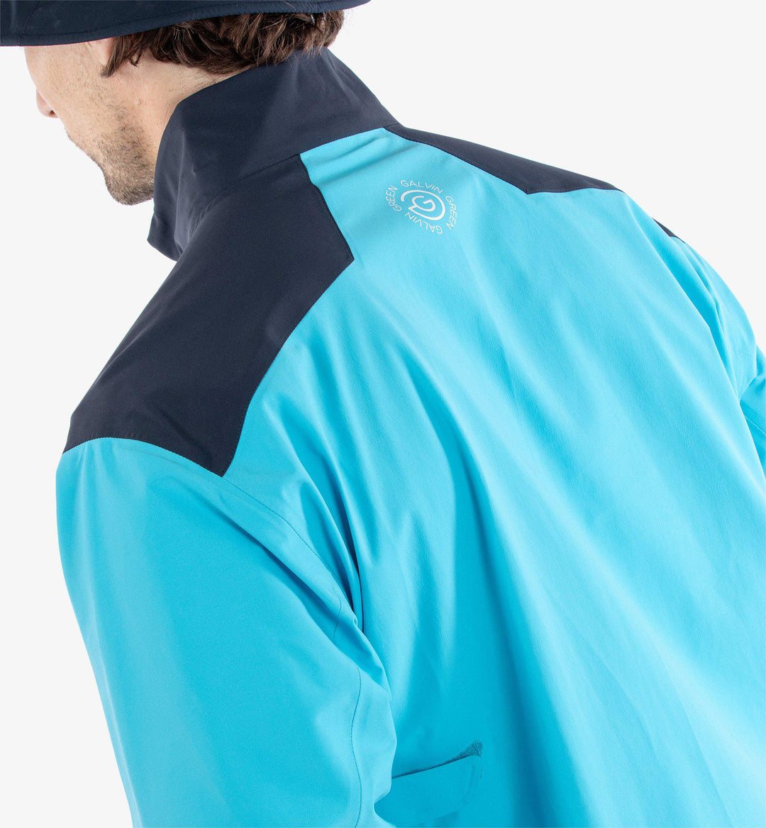 Ashford is a Waterproof jacket for Men in the color Aqua/Navy/White(6)