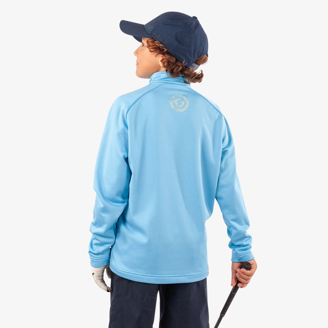 Raz is a Insulating golf mid layer for Juniors in the color Alaskan Blue(5)