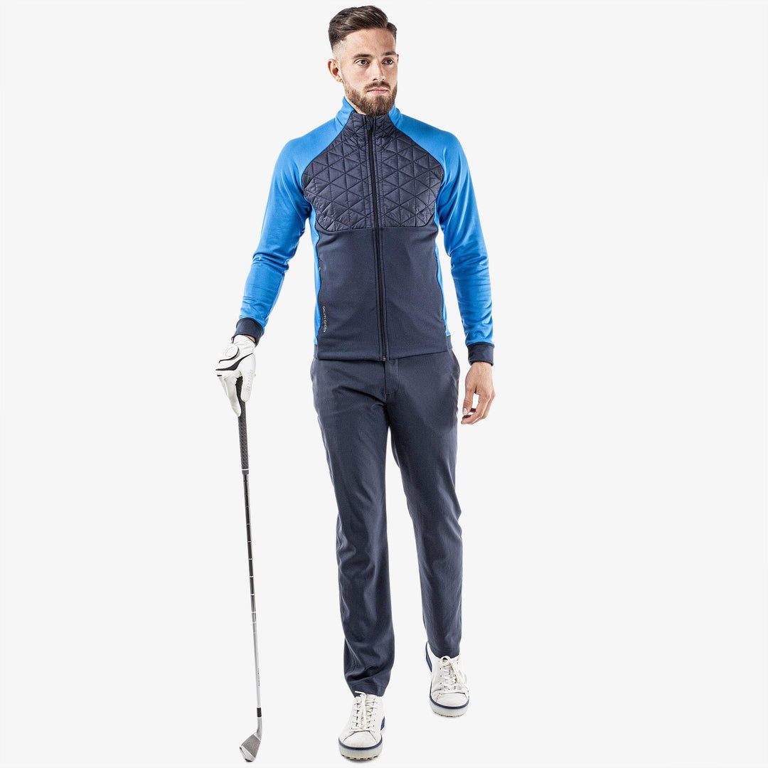 Dexter is a Insulating golf mid layer for Men in the color Navy/Blue(2)