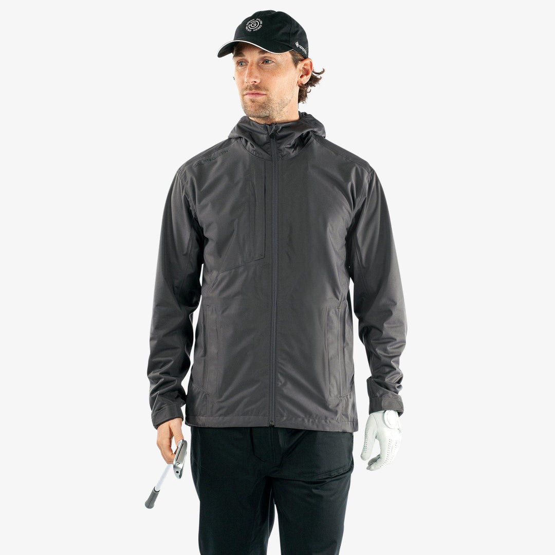 Amos is a Waterproof jacket for Men in the color Forged Iron(1)