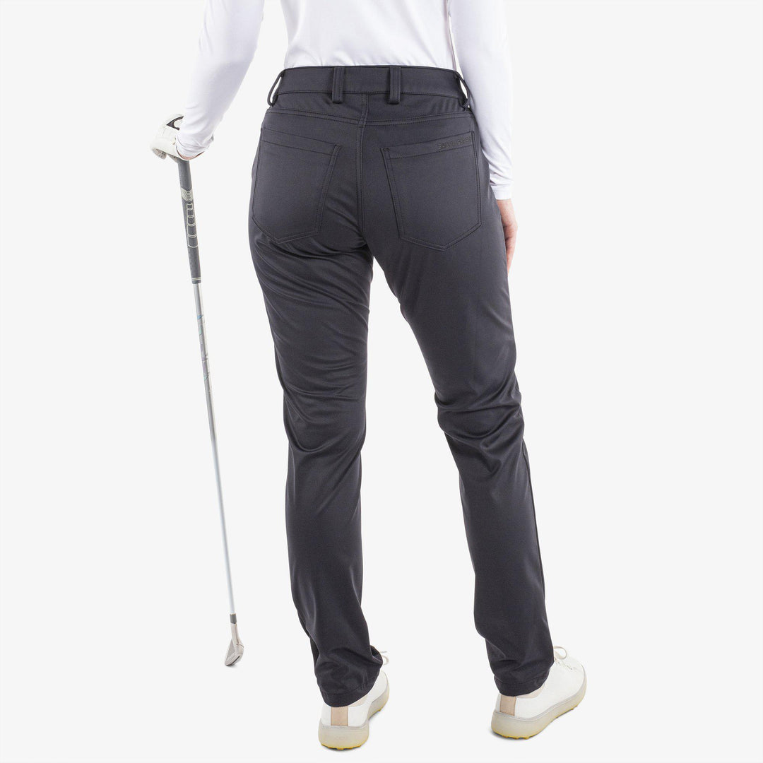 Levana is a Windproof and water repellent golf pants for Women in the color Black(4)