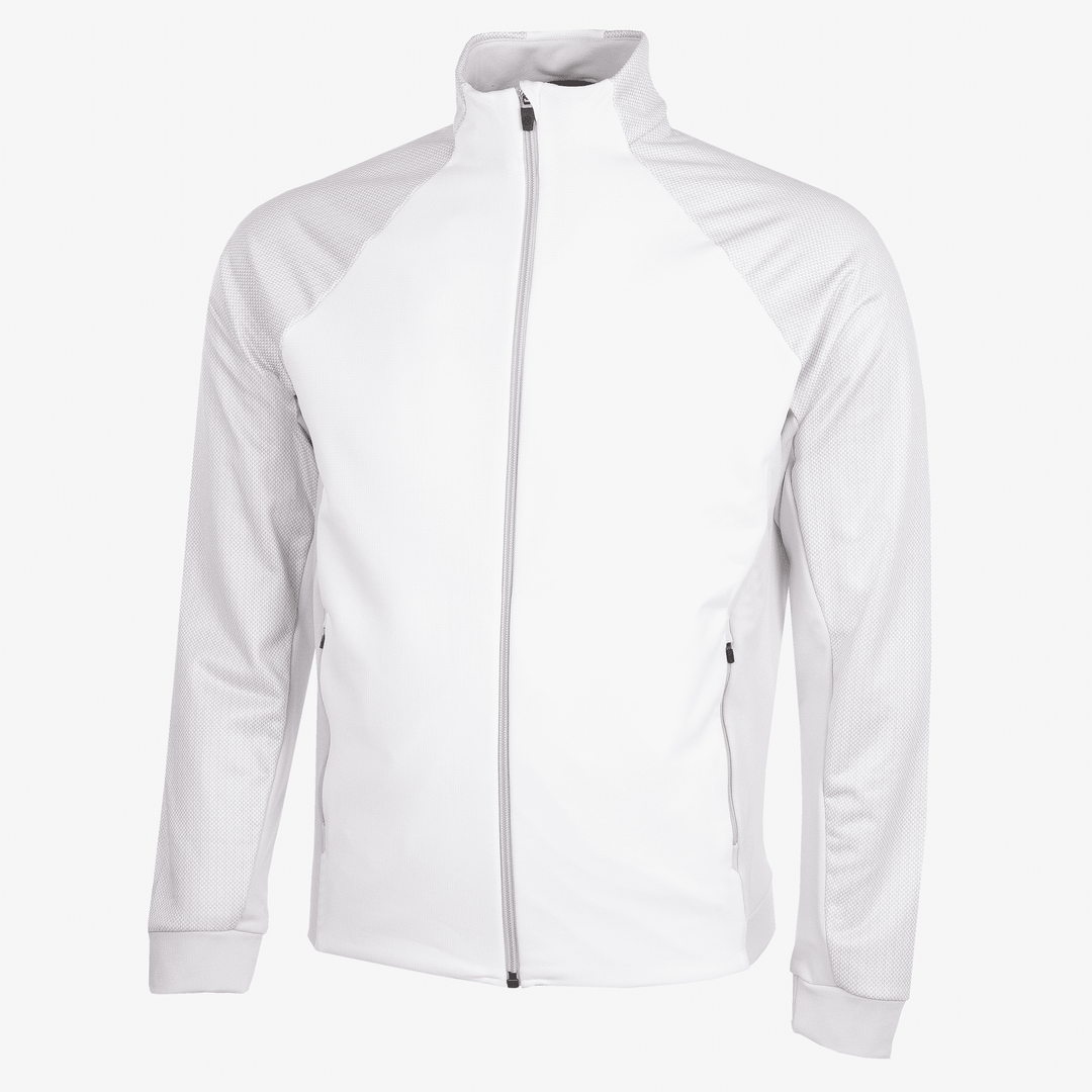Donald is a Insulating golf mid layer for Men in the color White/Cool Grey(0)