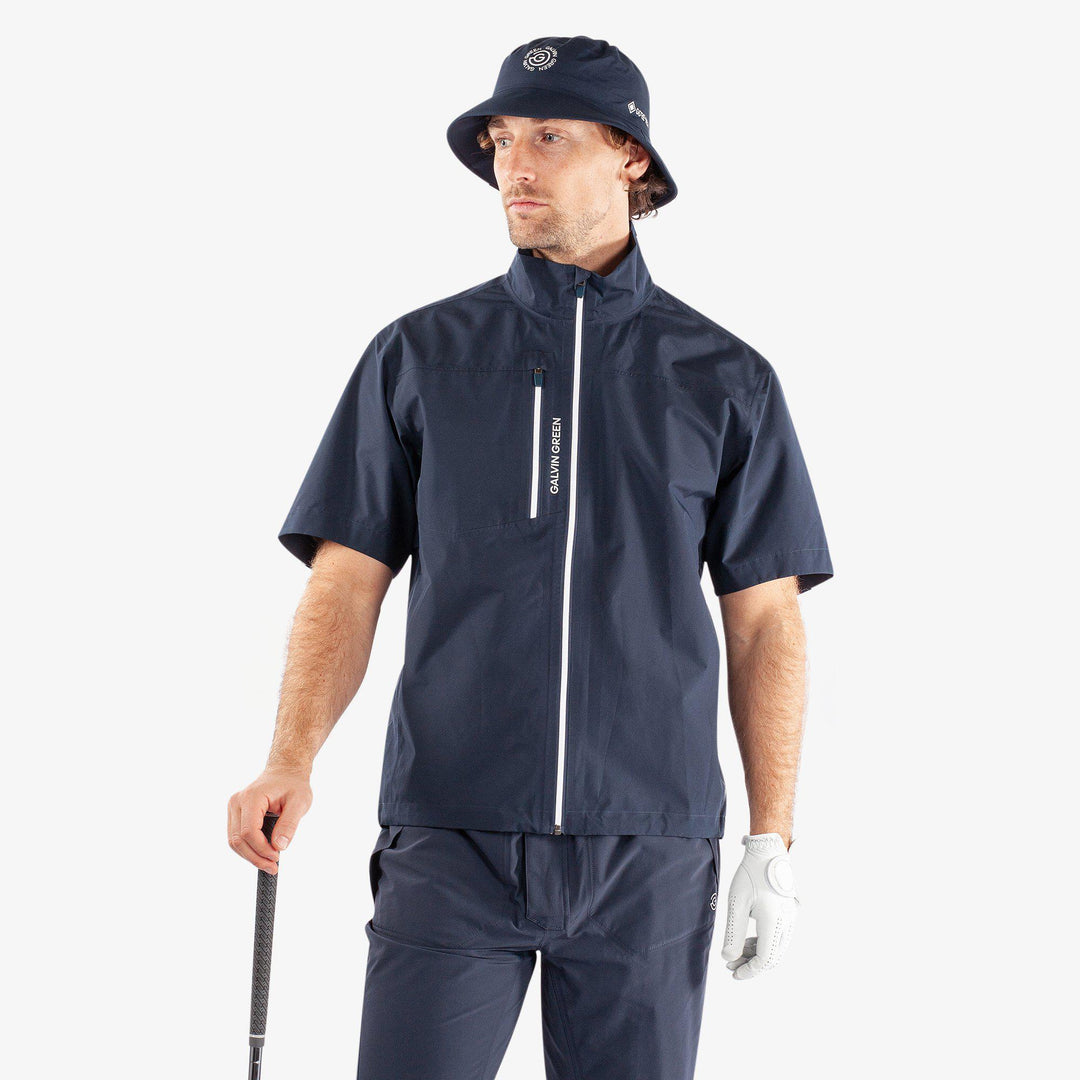 Axl is a Waterproof short sleeve jacket for  in the color Navy/White(1)