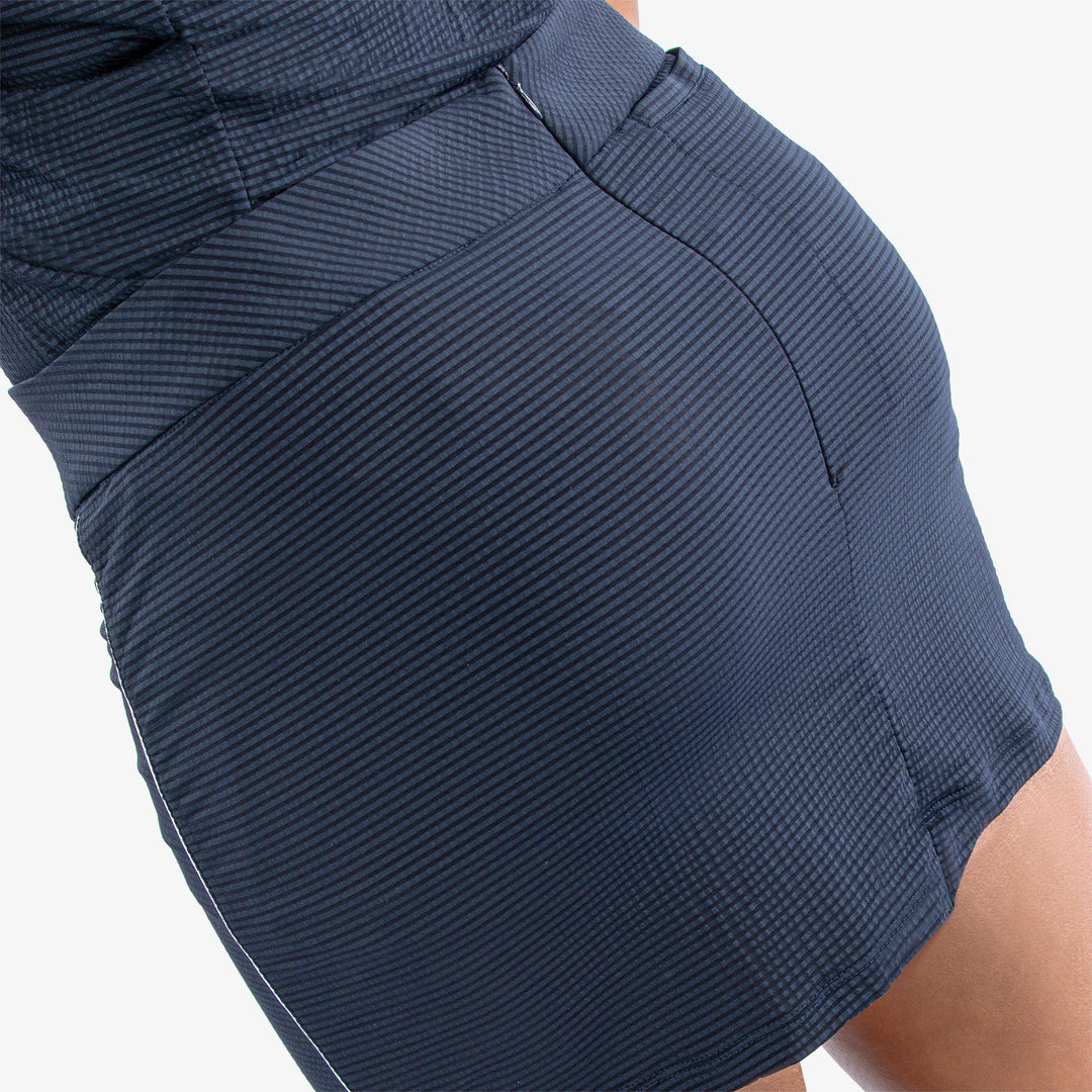 Macy is a Breathable golf skirt with inner shorts for Women in the color Navy(5)