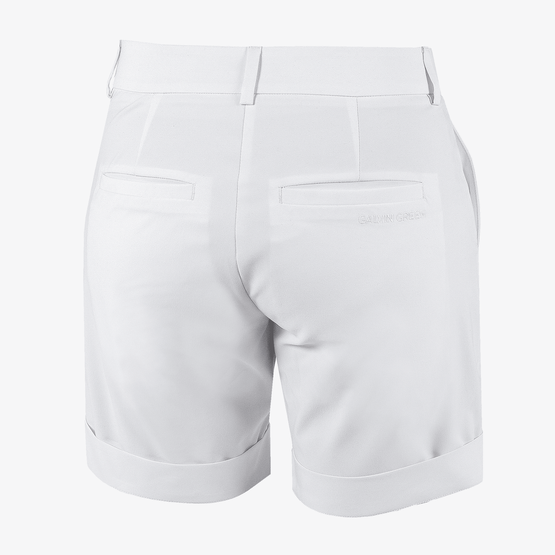 Petra is a Breathable golf shorts for Women in the color White(7)
