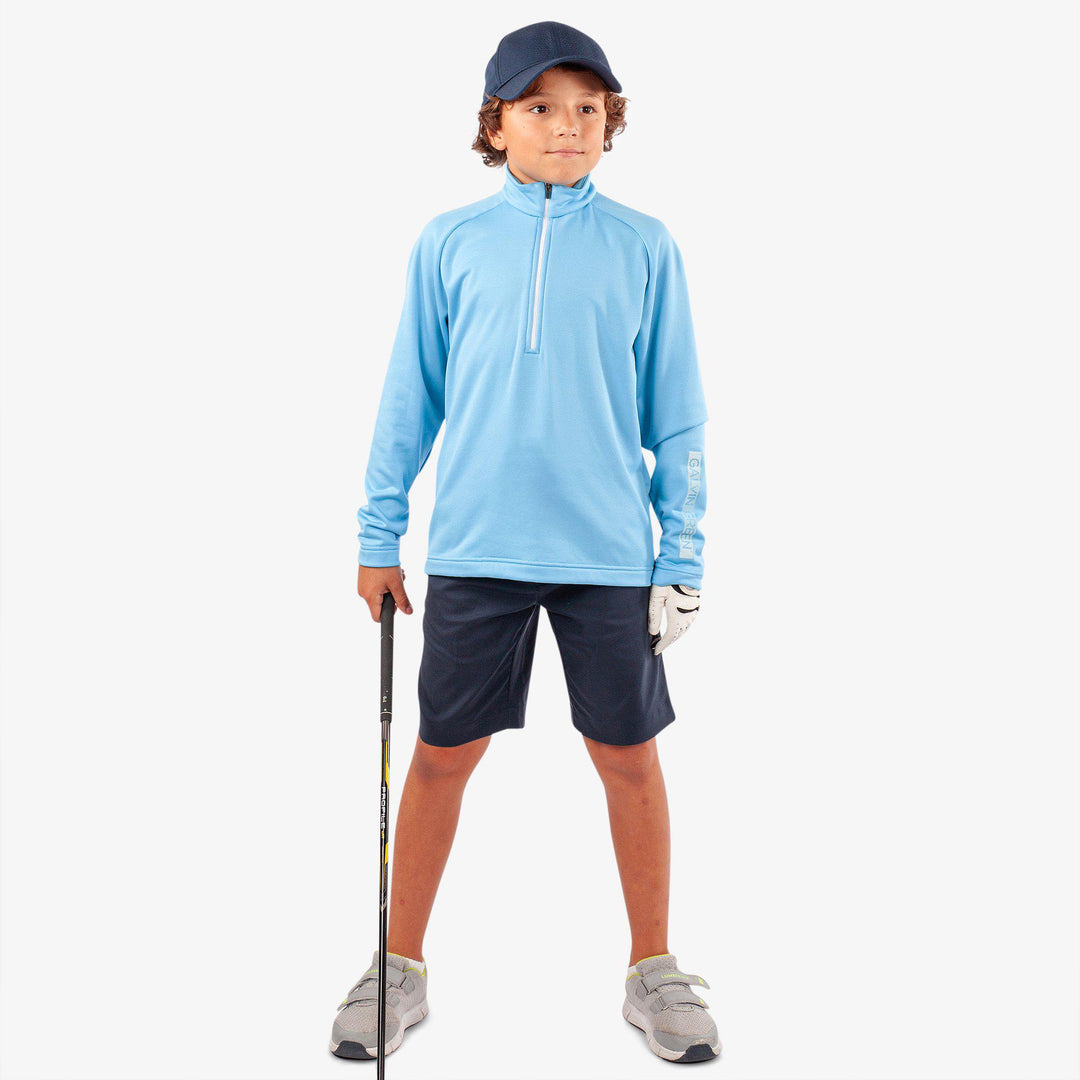 Raz is a Insulating golf mid layer for Juniors in the color Alaskan Blue(2)
