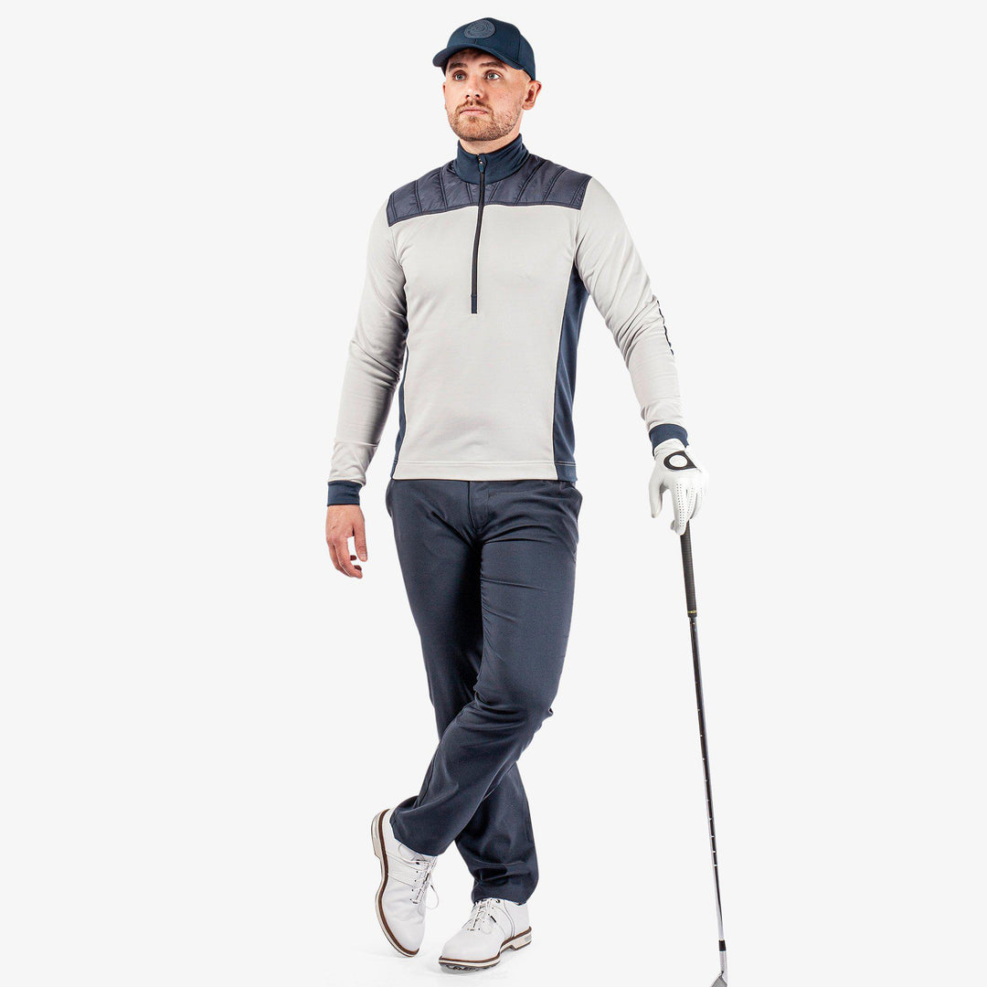 Durante is a Insulating golf mid layer for Men in the color Cool Grey/Navy(2)