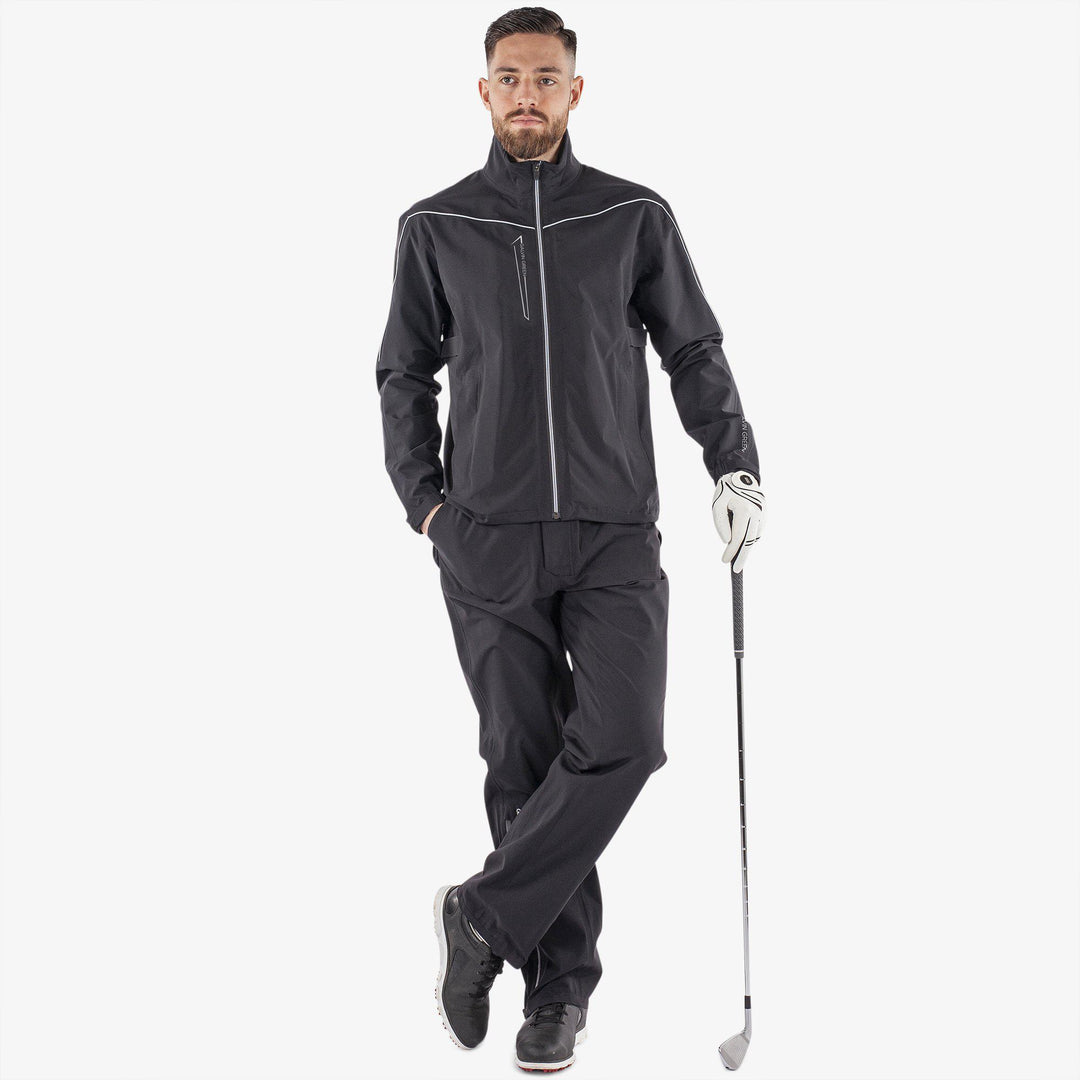 Armstrong solids is a Waterproof jacket for  in the color Black/Sharkskin(2)