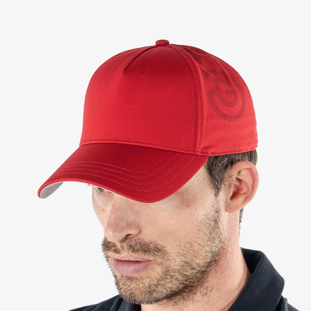 Sanford is a Lightweight solid golf cap in the color Red(2)