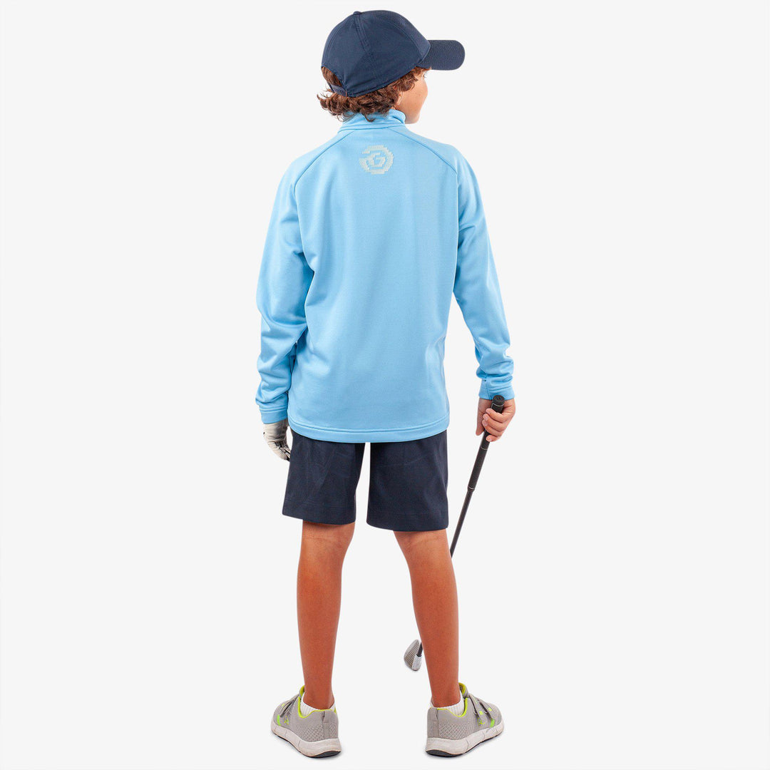 Raz is a Insulating golf mid layer for Juniors in the color Alaskan Blue(6)